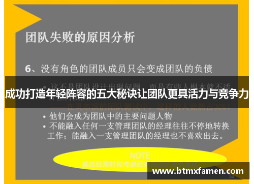 成功打造年轻阵容的五大秘诀让团队更具活力与竞争力